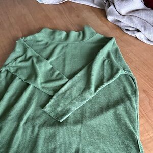 Anthropologie Sage Green Turtleneck Sweater